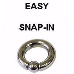 Surgical Steel Bead & Socket Ring