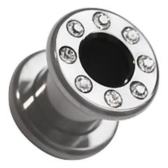 Clearance Titanium Jeweled Flesh Tunnel