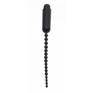 Dark Rod Vibrating Beaded Silicone Sound