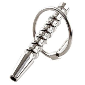 Ribbed Shorty Penis Plug & Glans Ring