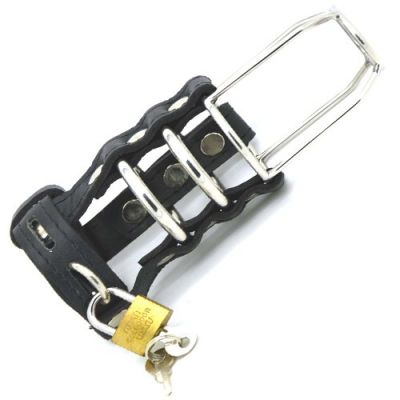Black Leather Stallion Guard - Clearance